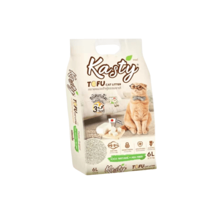 ทรายแมวเต้าหู้ kasty ชนิดเกล็ด สูตร Original ขนาด 6 ลิตร_0